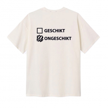 GESCHIKT/ONGESCHIKT Shortsleeve creme