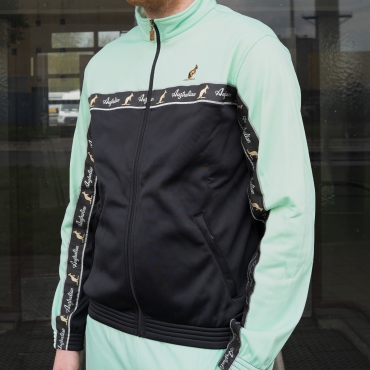 Australian Duo Jacket Black & Gossamer Green