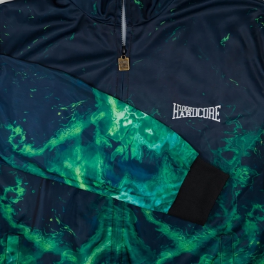 100% Hardcore Training Jacket - Green Flame