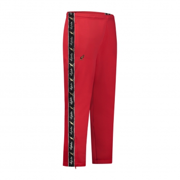 Australian Slim Fit Pants Acetate With Black Trim - Bright red