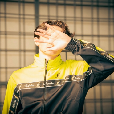 Australian Duo Jacket With Black Trim - Black/ Sulphure Spring