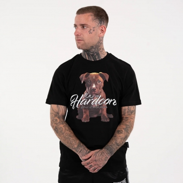 100% Hardcore T-Shirt Puppy – Black