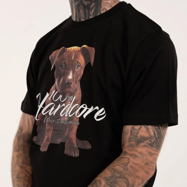 100% Hardcore T-Shirt Puppy – Black