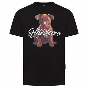 100% Hardcore T-Shirt Puppy – Black