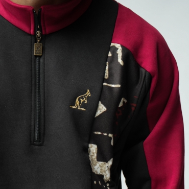 Australian Archive Half-Zip Sweater (Sabrinda Panels)