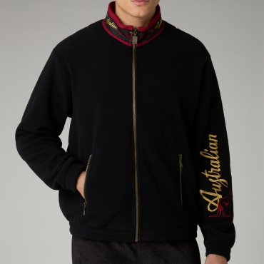 Australian Archive Fleece Jacket – Black/Gold