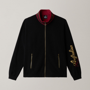 Australian Archive Fleece Jacket – Black/Gold