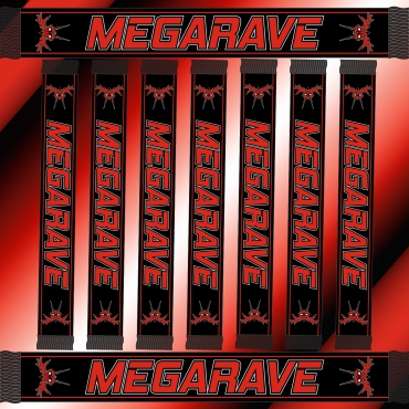 Megarave Scarf Black and Red