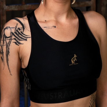 Australian Girl Tanklette Black Bandana