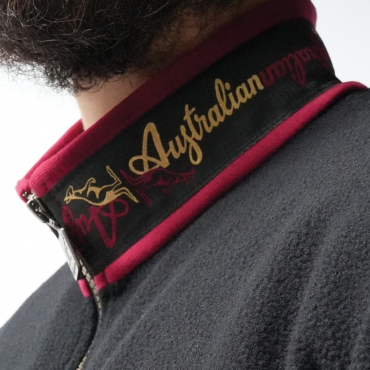 Australian Archive Fleece Jacket – Black/Gold