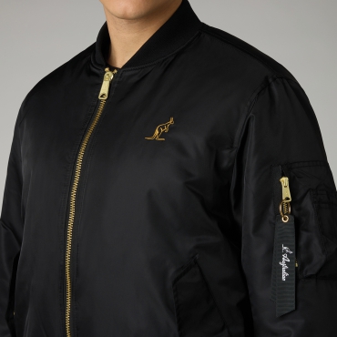 Australian Bomber Jacket Black/Gold