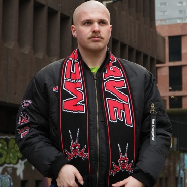 Megarave Scarf Black and Red