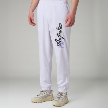 Australian Smash Pants – White Black Purple Logo