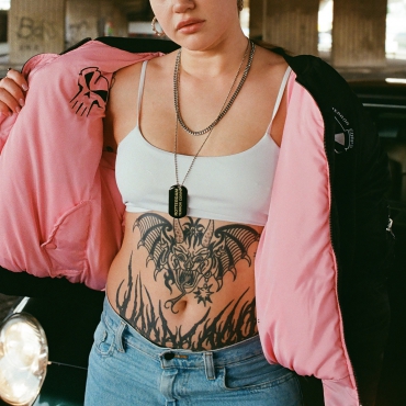 RTC REVERSIBLE BOMBER JACKET BLACK / PINK