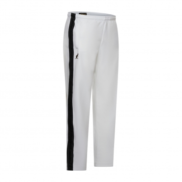 AUSTRALIAN CLASSIC-FIT TROUSERS WITH SHADOW PIPING – WHITE