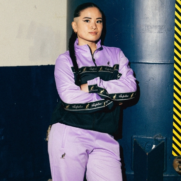 Australian Duo Jacket Lavender Black band