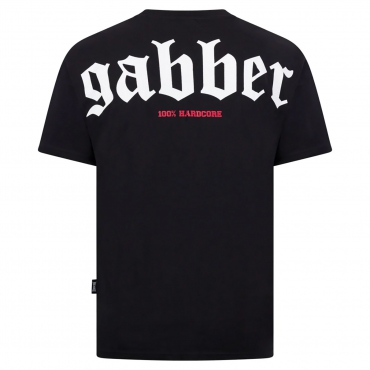 100% HC T-shirt GABBER Big Black