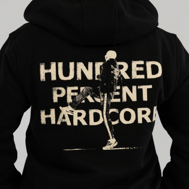 100% Hardcore Zipper Hooded Hundred