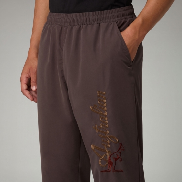 Australian Archive Pants Script Logo Brown
