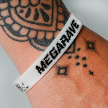 Glow In The Dark Megarave Silicone Wristband