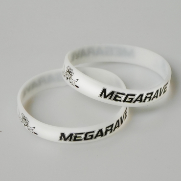Glow In The Dark Megarave Silicone Wristband